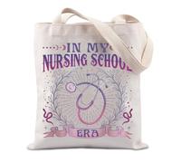 JTOUK Nurse Nursing Tote Bag New Nurse Merch Nurse Practitioner Gift Medical Nursing Gift (Nursing School Tote EU)