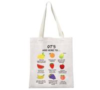 JTOUK Occupational Therapist Appreciation Gift - OT Graduation Tote Bag (OT’s Are Here Tote EU)