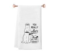 JTOUK Otter Gifts For Otter Lovers Kitchen Towel You Really Otter Do The Dishes Towel Sea Otter Gift (Otter Towel EU)