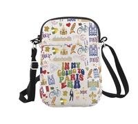 JTOUK Paris Gift France Paris Travelers Gift In My Going To Paris Era Crossbody Bag French Paris Trip Vacation Gift (Paris Era CR EU)