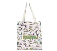JTOUK Pilates Instructor gift Pilates Teacher Gift Fitness Instructor Teacher Coach Exercise Workout gift Pilates Cosmetic Bag (Pilates Tote EU)