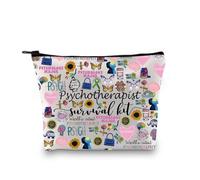 JTOUK Psychotherapist Gift Mental Health Therapist Makeup Bag Psychotherapist Survival kit Thank You Gift for Psychological Counselor Teacher (Psychotherapist Bag EU)