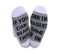 JTOUK Raider Socks If You Can Read This The Game Is On Football Gift Funny Birthday Gift (Raiders)