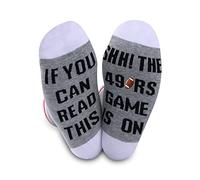 JTOUK Raider Socks If You Can Read This The Game Is On Football Gift Funny Birthday Gift (Raiders)