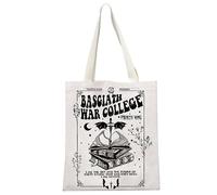 JTOUK Romantasy Dark Academia Dragons YA Fantasy book Inspired Gift Bookish Merch Dragon Rider Basgiath War College Tote Bag (War College Tote EU)