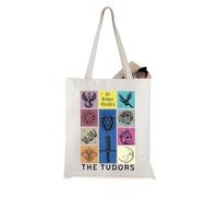 JTOUK Royal Movie Inspired Tote Bag British History Gift Tudors Queens Gift England History Lover Gift (Tudors Tote EU)