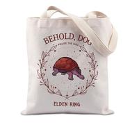 JTOUK RPG Inspired Tote Bag Game Lover Gift Gaming Fan Gift Video Soulsborne Lover Gift (Behold Dog Tote EU)