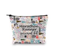 JTOUK Running Runner Gift Marathoner Gift Marathon Runner Zipper Pouch Marathon Runner Survival Kit Makeup Bag (Marathon Runner Bag EU)