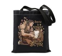 JTOUK Save a Forest Ride a Bear Tote Bag Halsin Horror Game Shopping Bag Gift for the Gamer (Bear27 Tote EU)