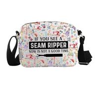 JTOUK Sewing Crossbody Bag If You See A Ripper Now Is Not A Good Time Funny Sewing Crafting Gift for Quilters (Ripper HKB EU)