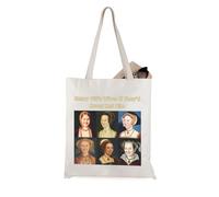 JTOUK Six Queen Inspired Tote Bag Broadway Musical Gift History Lover Gift (Wives Tote EU)