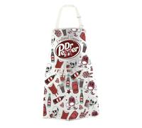 JTOUK Soda Addicted Kitchen Apron Fizzy Drink Gift Soda Social Club Merch for Soda Drinks Lover (Emotional Dr P Apron EU)