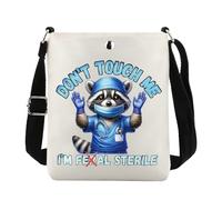 JTOUK Surgery Crossbody Bag Don't Touch Me I'm Sterile Gift Healthcare Gift Surgical Tech Merch (Sterile CB EU)
