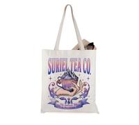 JTOUK Suriel Tea Co Gift Book Lover Gift Acotar Merch He Hottest Tea In Prythian Tote Bag Bookish Gift (Suriel Tote EU)