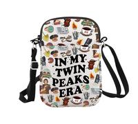 JTOUK T Peaks Crime Tv Show Gift In My T Peaks Era Tote Bag 90s Tv Series Merchandise (Twin CR EU)