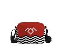 JTOUK T Peaks TV Show Inspired T Peaks Gift 90s TV Show Merch Red Room Black Lodge Crossbody Bag (Twin HKB EU)