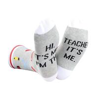 JTOUK Teacher Appreciation Teachers Day Gift Hi It’s Me I’m The Teacher Socks Graduation End Of Year Teacher Gift from Students (Teacher It’s Me EU)