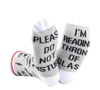JTOUK Throne Themed Gift Please Do Not Disturb I’m Reading Throne O G Socks For Readers (Reading Throne EU)