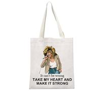 JTOUK Tina Musical gift Tina Song Lyrics Gift Musician Inspired Zipper Pouch Musical Theatre gift Broadway Musical Makeup Bag (Make It Strong Tote EU)
