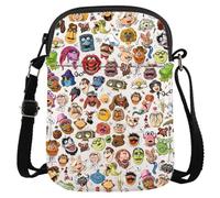 JTOUK TV Series Inspired Gift It’s Time To Meet Classic Characters Group Tote Bag for Comedy Fans (Mup Character CR EU)