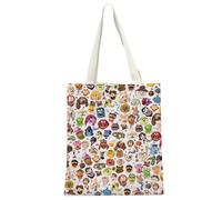 JTOUK TV Series Inspired Gift It’s Time To Meet Classic Characters Group Tote Bag for Comedy Fans (MuppetCharacter Tote EU)