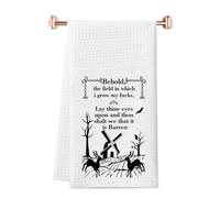 JTOUK Zero Fucks Kitchen Towel Rude Field Of Fucks Gift Funny Fuck Field Gift Humorous Idea Gift for Him for Her (Behold Towel EU)