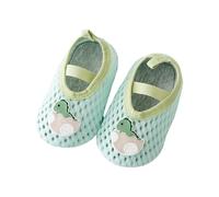 JTQYFI 1 Pair 2025 Baby Socks Cartoon Walking Shoes Soft Bottom Nonslip Socks Floor for Spring Anti Fall Baby Learn to Walking Green