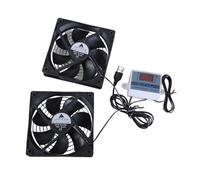 JTQYFI 120mm USB Powered Quiet Cooling Fans With Thermostat Control For Efficient Cooling In Cabinets