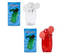JTQYFI 1Pc Portable Handheld Fan Pocket Fan Battery-powered Hand For Traveling, Color Random