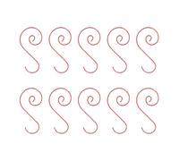 JTQYFI 200pcs Sturdy S Shape Hooks 50mm Festive Ornament Hangers Stainless Steel Practical Use Rustproof Christmas Tree Hooks