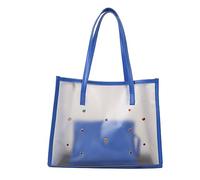 JTQYFI 2pcs/set Transparent PVC Shoulder Bag For Women Handbag For Beach Commuting And Shopping Clear Beach Bag