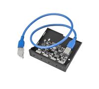 JTQYFI 4 Port USB3.0 Front Panel Bracket PCIE USB Adapter Expansion Card For Desktop Upgrades