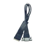 JTQYFI 4i Extension Cable PCIe4.0 Gen4 Silver Plated Cable For M Key NVME To SFF8611 Adapter Cable