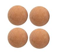 JTQYFI 4Pcs Cork Ball For Table Soccer Foosball Replacement Set Wood 36mm Football Soccer Foosball Replacement