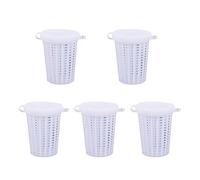 JTQYFI 5Pcs Fishing Baits Cage Fish Baits Feeder Basket Holder Baits Bucket Swim Feeder Basket Fishing Tool Enduring