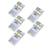 JTQYFI 5Pcs LED Book Lamp USB Reading Book Lights Night Light Pocket Card Lamp Keychains for Laptop PC Power Office USB LED