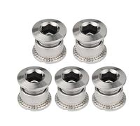 JTQYFI 5Pcs Mountain Bicycles Single Double Triple Chainring Bolts Cycling Accessory Lightweight Steel