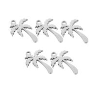 JTQYFI 5pcs Multipurpose Stylish Gold Coconuts Tree Embellishments For Customes Jewelry Pieces And Creative Applications