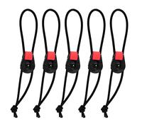 JTQYFI 5pcs Quick Rod Tie Strap Fishing Bungee Leash Organizers Portable Adjustable Utility Tools Reusable Quick Ties Bungee Ties Strap Straps