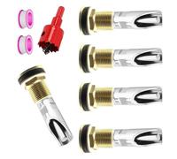 JTQYFI 5Pcs Stainless Steel Automatic Pigs Nipple Waterer For Pigs And Goat With Brass Connector And Drill Bit For Livestocks
