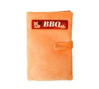 JTQYFI BBQ Book Theme Dog Snuffle Toy Mat for Scent Work Exploration Activity Soft Plush Fabric Interactive Treat Search Game Squeaky Hide S og Toy