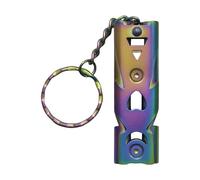 JTQYFI Blare with Keychain High Pitched Survival Gadget for Camping Hiking Weatherproofs Stainlessed Steel Construction Rustless Crisis Blare