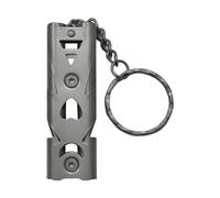 JTQYFI Blare with Keychain High Pitched Survival Gadget for Camping Hiking Weatherproofs Stainlessed Steel Construction Rustless Crisis Blare