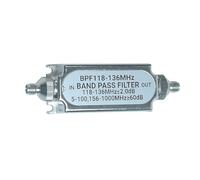 JTQYFI BPF118-136MHz Bandpass Filter 50ohm Band Pass Filter SMA Interfaces 0.1W Input Strength 20dBm
