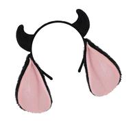 JTQYFI Comfortable Plush Horned Headband Friendly Costume Props For Kids Adults Festival Gatherings Dressing Up Fun Modern Sheep Headbands Stage Costume