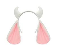 JTQYFI Comfortable Plush Horned Headband Friendly Costume Props For Kids Adults Festival Gatherings Dressing Up Fun Modern Sheep Headbands Stage Costume