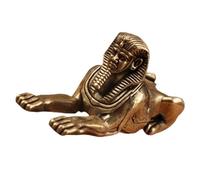 JTQYFI Egyptians Styles Sphinx Statue Figurines Brass Decorative Objects Table Centerpieces For Home Decorations Brass