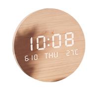 JTQYFI Energy Efficient LED Bedsides Clock Wall with Quiet Mechanism, Perfect for Peaceful Environment Timepiece Noiseless Wall