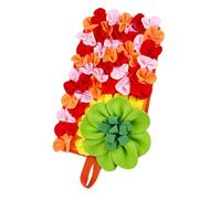 JTQYFI Engaging Small Animal Pet Feeding Board with Flower Design Encourages Natural Foraging Behavior Washable Training Tool Foraging Mat for Rabbits