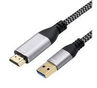 JTQYFI Fast Speed HDTV To USB3.0 Converters Cord 4K Resolution Auto Detection For Computer Projectors